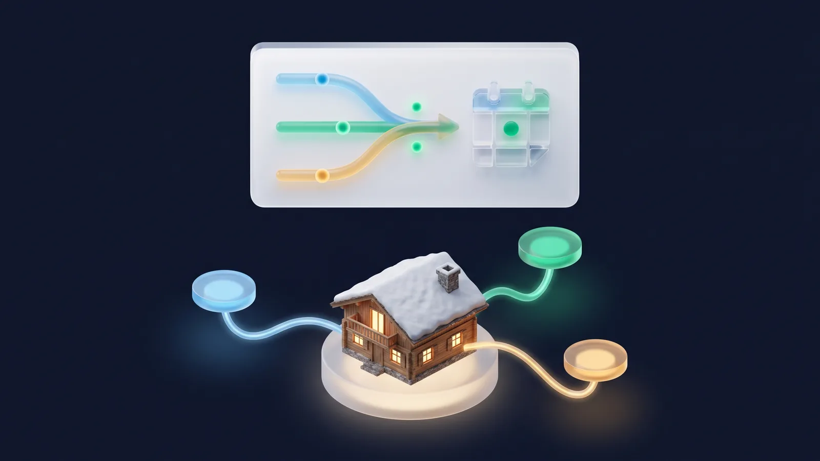 Une interface de gestion synchronise 3 plateformes de réservation vers un calendrier centralisé.
