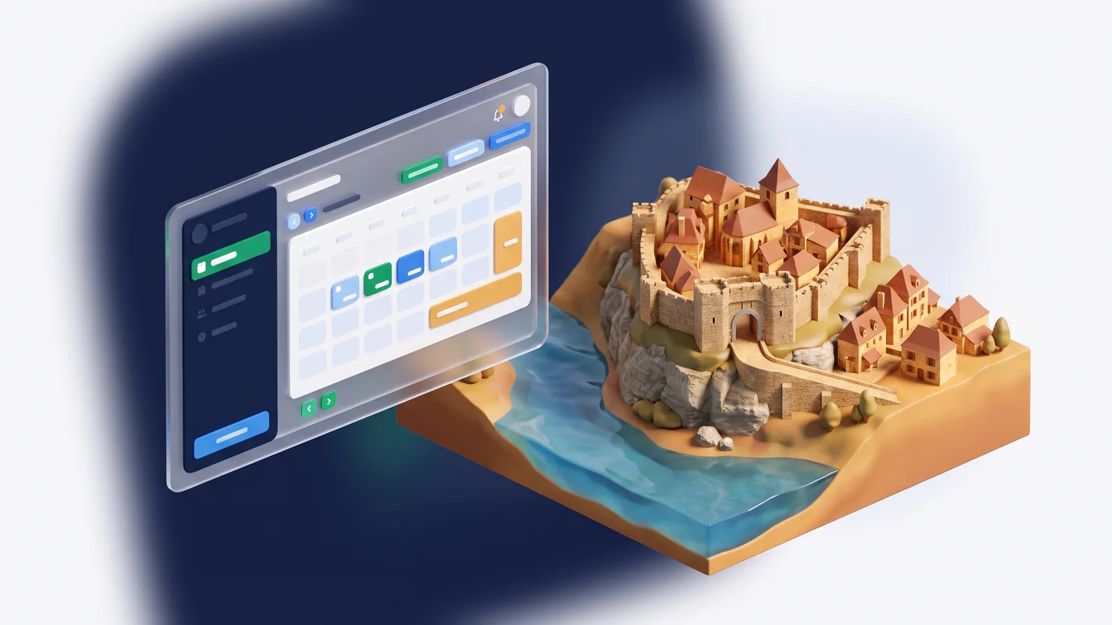 Channel manager Domme — bastide royale Périgord Noir, vue sur la Dordogne