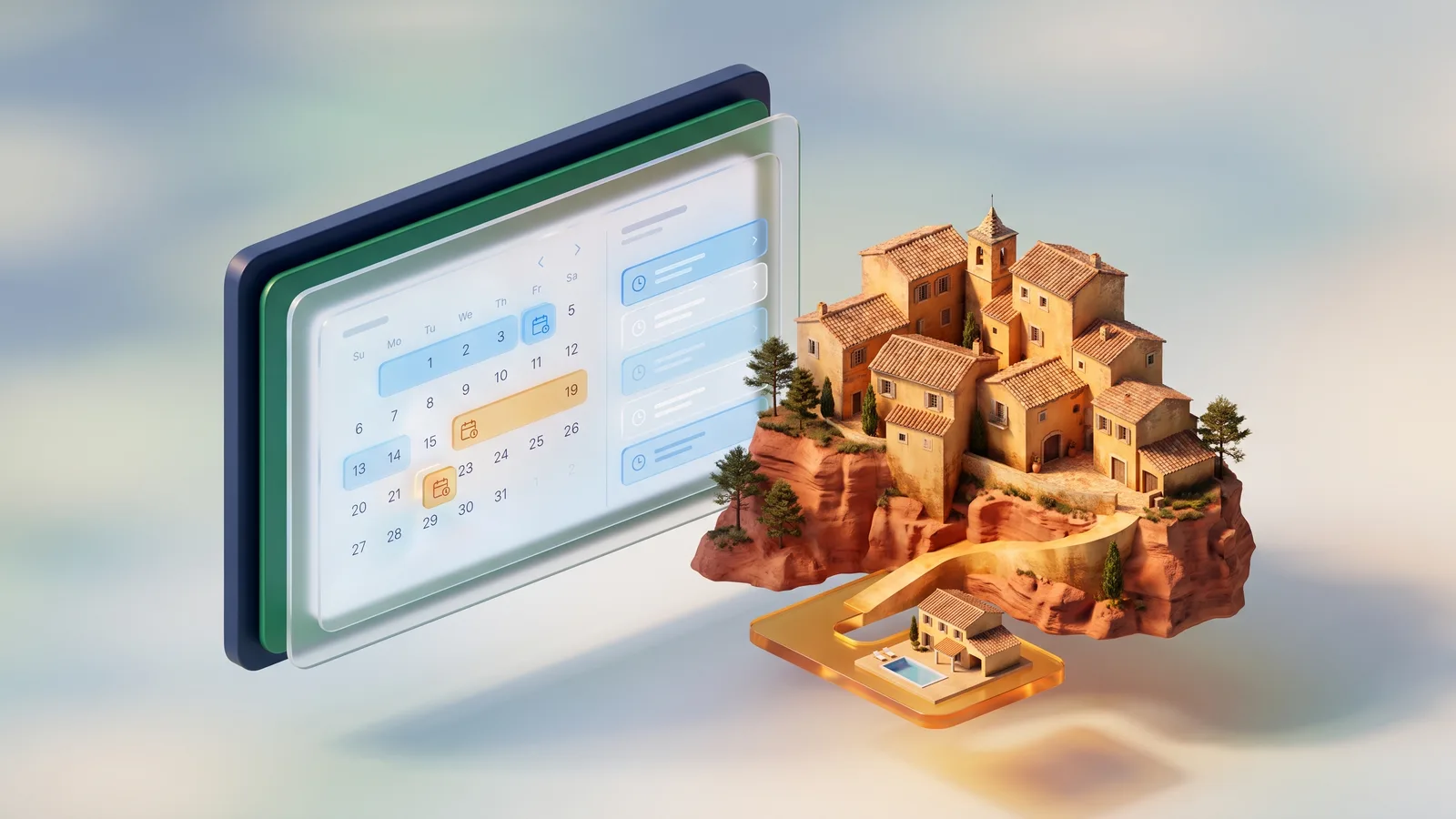 Channel manager Roussillon Luberon — synchronisation Airbnb Booking.com